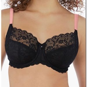 Freya Offbeat Bra, Black, 34G UK